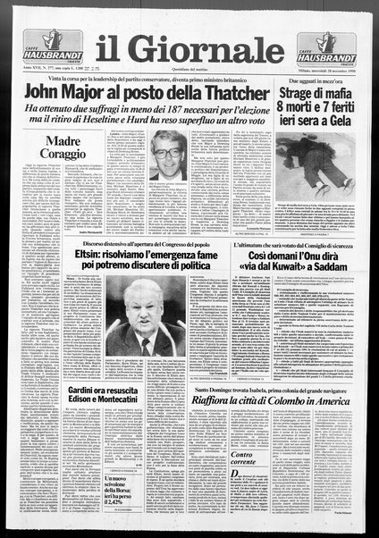 Il giornale : quotidiano del mattino